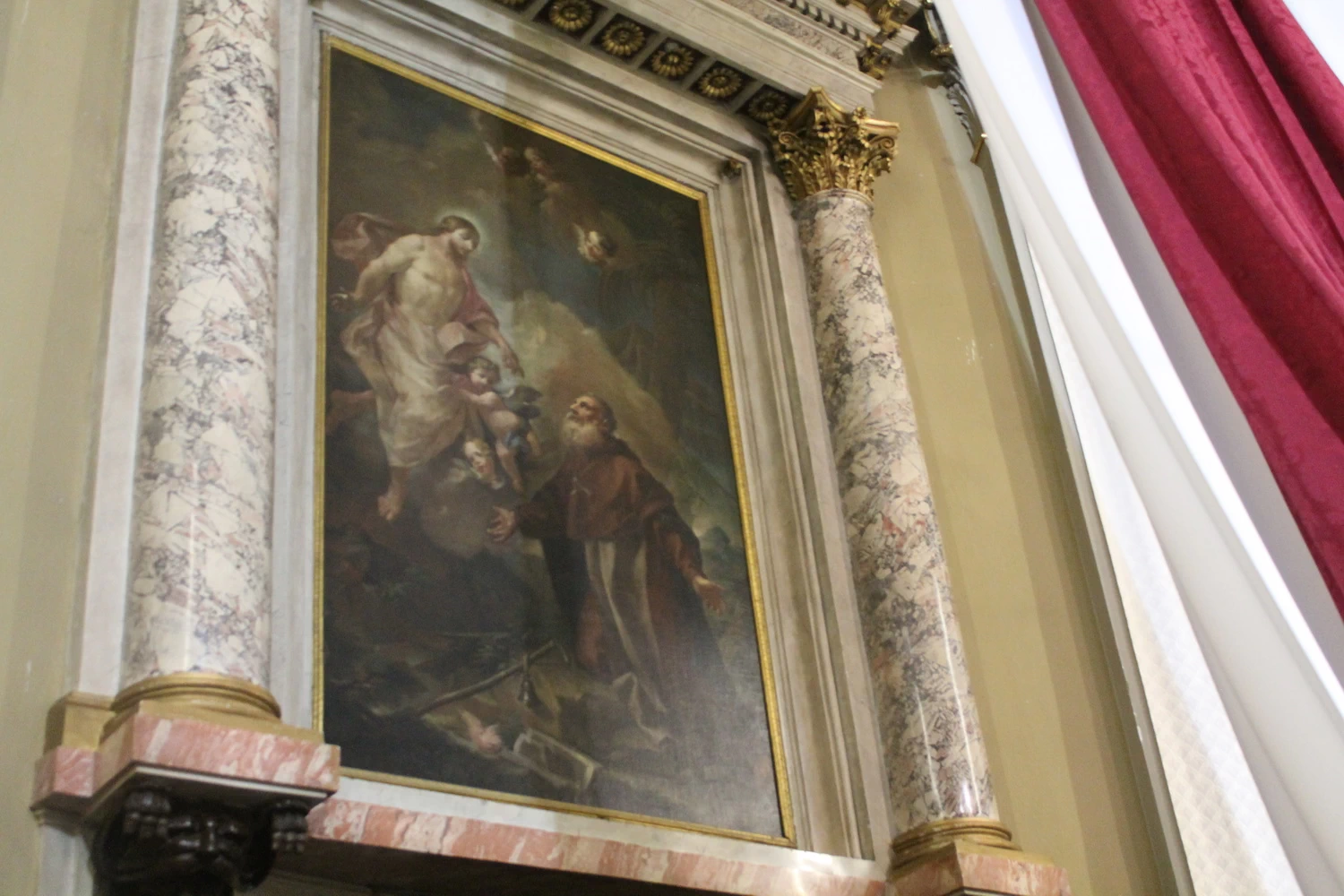 21-Sante Cattaneo-Apparizione di Gesù a Sant'Antonio Abate - Chiesa Parrocchiale di Castelcovati, Brescia